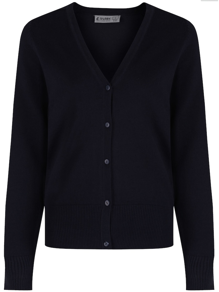 Trutex Blue 100% Cotton School Cardigan - Image 2 of 3