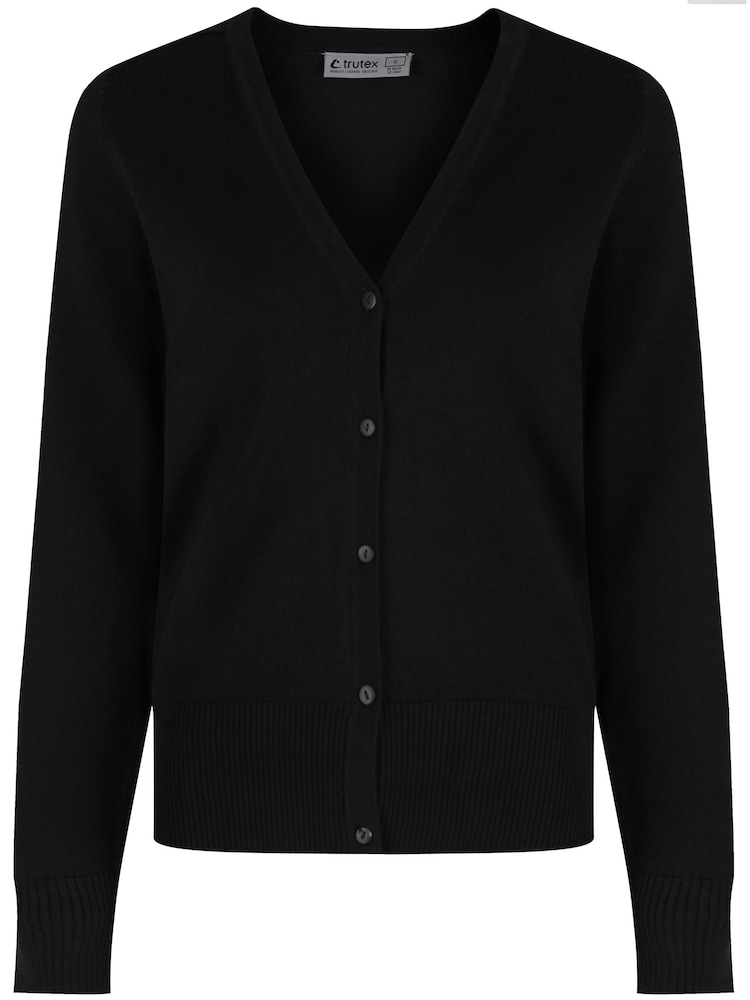 Trutex Black 100% Cotton School Cardigan - Image 2 of 3