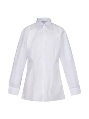Trutex Long Sleeve Fitted White School Shirt (Twin pack) - Image 3 of 4