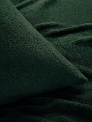 Green Teddy Borg Fleece Duvet Cover And Pillowcase Set - Image 5 of 5