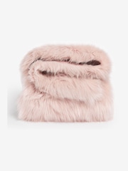 Pink Long Faux Fur Throw - Image 2 of 3