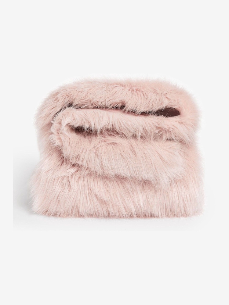 Pink Long Faux Fur Throw - Image 2 of 3