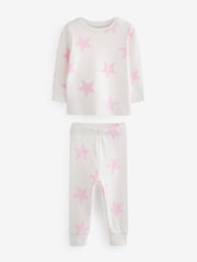 Pink/White Heart, Spot And Star Pyjamas 3 Pack (9mths-12yrs) - Image 6 of 9
