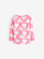 Pink/White Heart, Spot And Star Pyjamas 3 Pack (9mths-12yrs) - Image 8 of 9