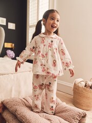 Pink/Cream Fairy Button Through Pyjamas (9mths-10yrs) - Image 1 of 5
