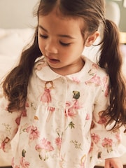 Pink/Cream Fairy Button Through Pyjamas (9mths-10yrs) - Image 4 of 5