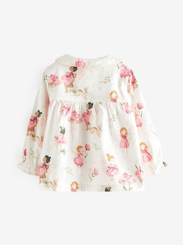 Pink/Cream Fairy Button Through Pyjamas (9mths-10yrs) - Image 5 of 5