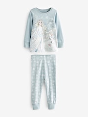 Blue/White Disney Frozen Elsa Pyjamas (9mths-10yrs) - Image 6 of 7