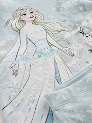 Blue/White Disney Frozen Elsa Pyjamas (9mths-10yrs) - Image 7 of 7