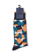 Duchamp Blue Mens Gift Set Cube Socks 2 Pack - Image 3 of 5
