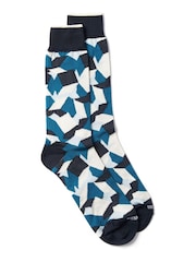 Duchamp Blue Mens Gift Set Cube Socks 2 Pack - Image 5 of 5