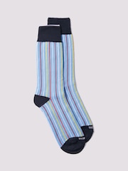 Duchamp Blue Mens Linea Socks - Image 1 of 3