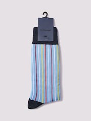 Duchamp Blue Mens Linea Socks - Image 2 of 3