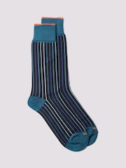 Duchamp Blue Mens Linea Socks - Image 1 of 2