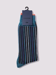 Duchamp Blue Mens Linea Socks - Image 2 of 2