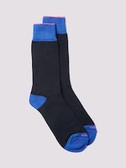 Duchamp Blue Mens Heel Toe Socks - Image 1 of 3