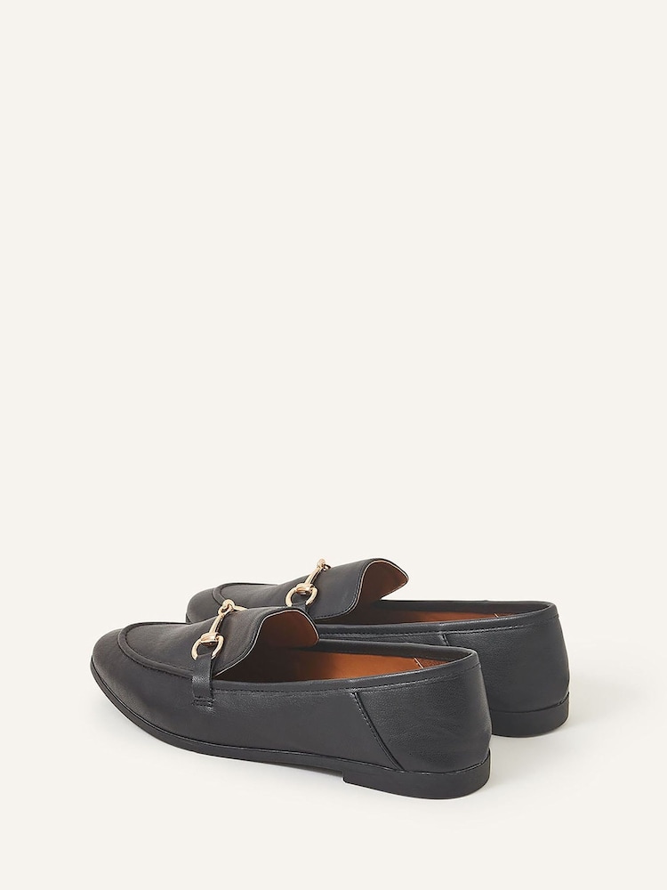 Accessorize Black Metal Bar Loafers - Image 3 of 4