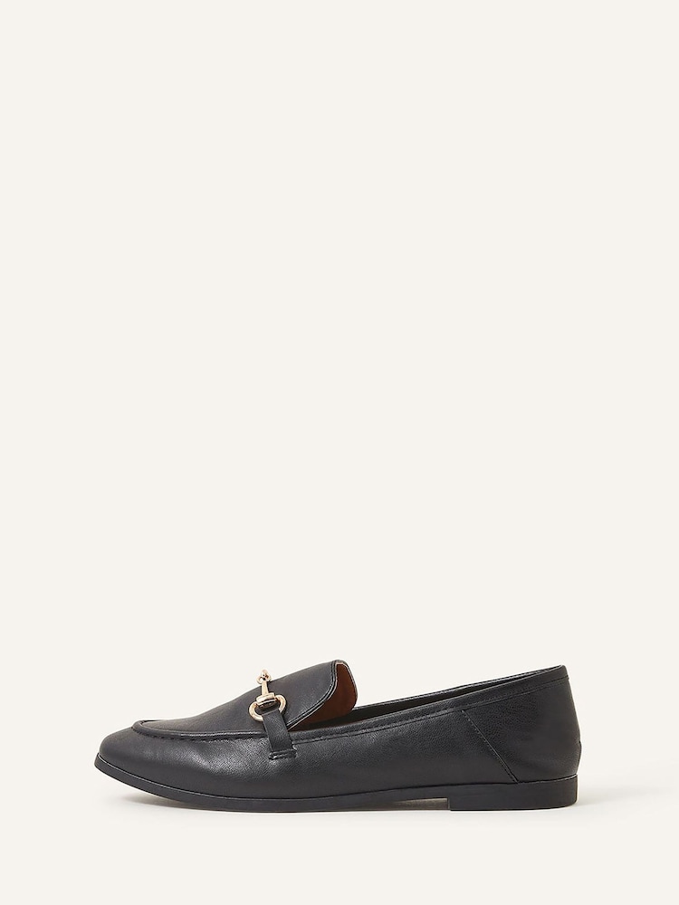 Accessorize Black Metal Bar Loafers - Image 4 of 4
