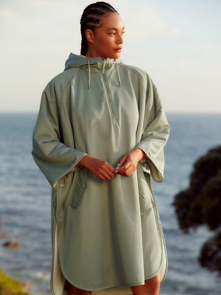 Sage Green Shower Resistant Changing Robe - Image 1 of 8