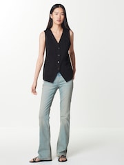 Black Cotton Waistcoat - Image 2 of 6