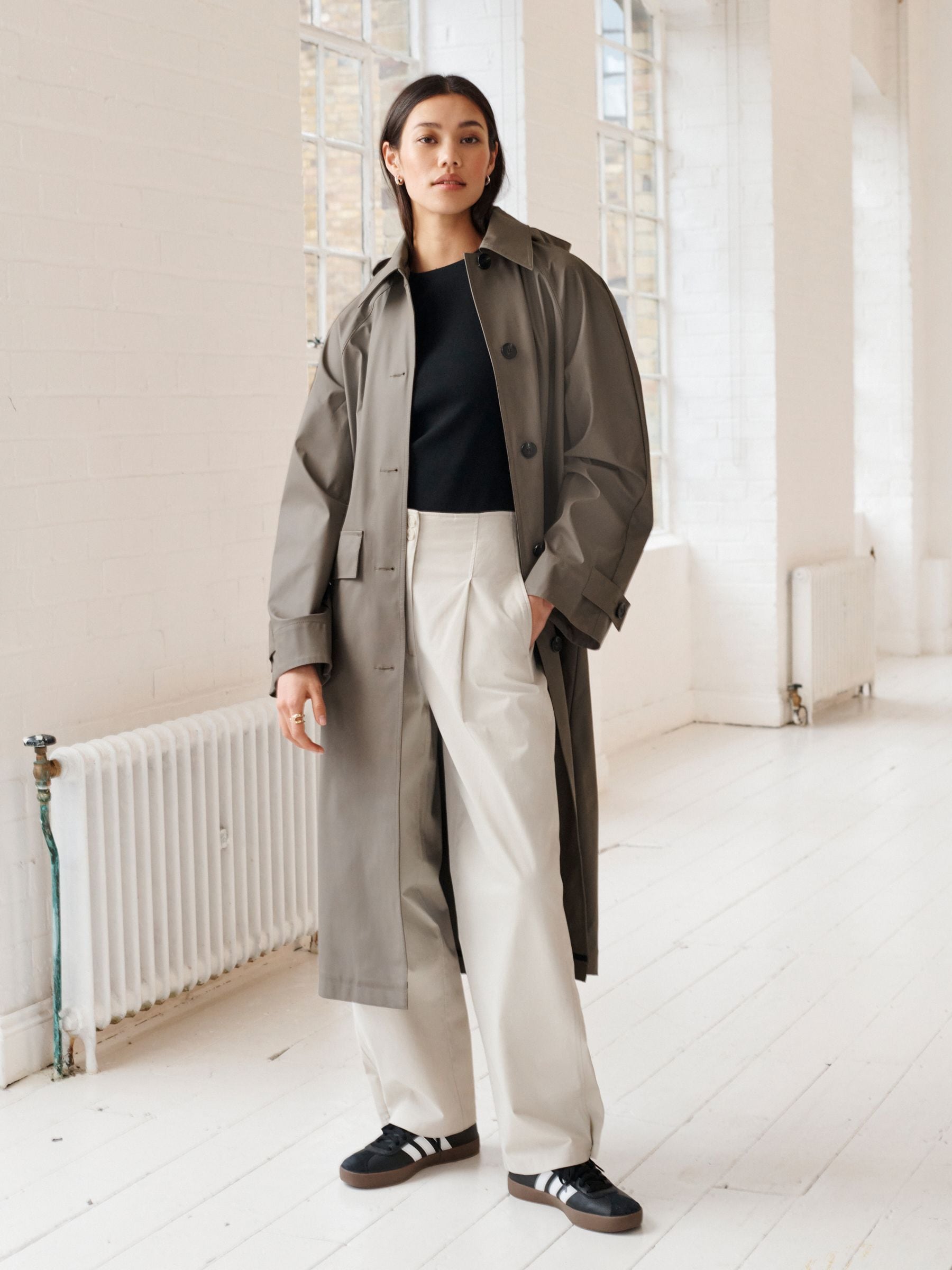 Rubber trench coat hotsell