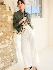 Green Linen Blend Jacket - Image 2 of 6