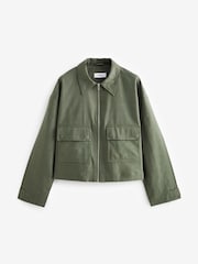 Green Linen Blend Jacket - Image 5 of 6