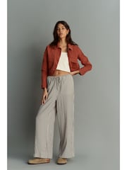 Terracotta Red Cotton Utility Jacket - Image 2 of 6