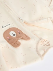 Neutralny - Baby Two Way Zip 100% Cotton Sleepsuits 3 Pack (0-18mths) - Image 11 of 11
