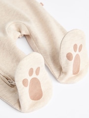 Neutralny - Baby Two Way Zip 100% Cotton Sleepsuits 3 Pack (0-18mths) - Image 8 of 11