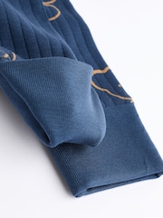 Marineblau/Hellbraun mit Bär - Fußlose Baby-Schlafanzüge mit Reißverschluss 100% aus Baumwolle 3 -Pack (0Monate-3Jahre) - Bild 11 von 11