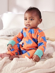 Bright Dino Baby Footless Zip 100% Cotton Sleepsuits 3 Pack (0mths-3yrs) - Image 3 of 16
