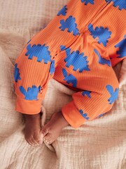 Bright Dino Baby Footless Zip 100% Cotton Sleepsuits 3 Pack (0mths-3yrs) - Image 5 of 16