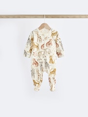 Blue Character Baby 2 Way Zip 100% Cotton Sleepsuits 3 Pack (0mths-2yrs) - Image 5 of 11