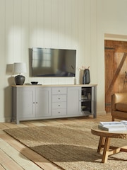 Dove Grey Malvern Oak Effect Sideboard - Image 3 of 13