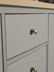 Dove Grey Malvern Oak Effect Sideboard - Image 8 of 13