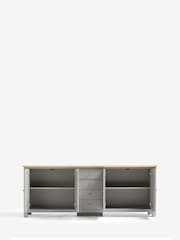 Dove Grey Malvern Oak Effect Sideboard - Image 10 of 13