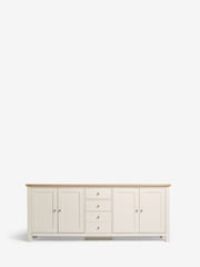 Cream Malvern Oak Effect Sideboard - Image 4 of 10