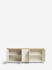 Cream Malvern Oak Effect Sideboard - Image 6 of 10