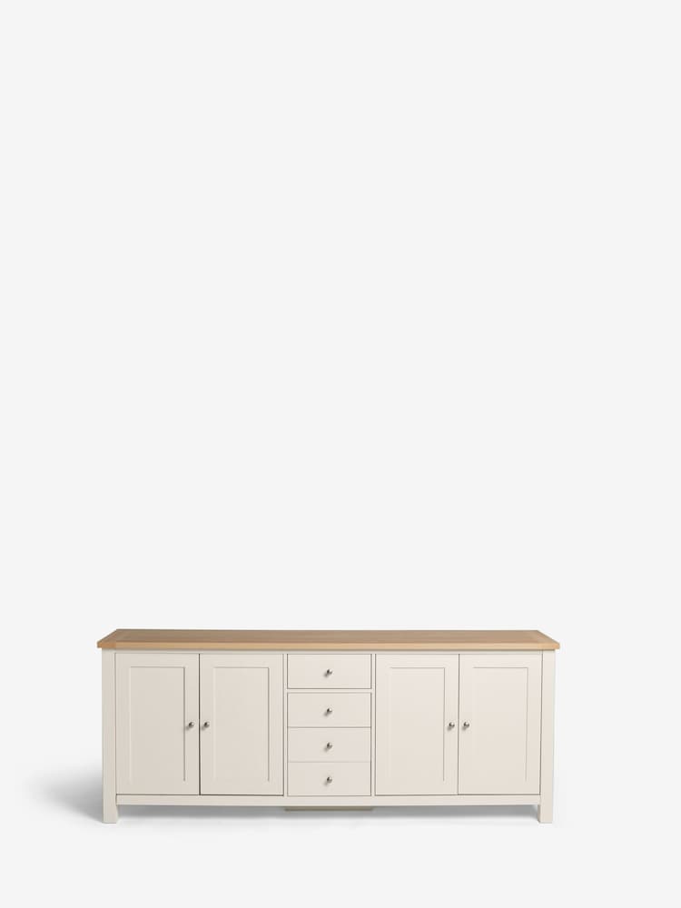 Cream Malvern Oak Effect Extra Large Sideboard - Image 8 of 8
