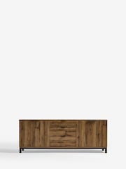 Dark Bronx Oak Effect Slim Extra Large Sideboard - Image 7 of 10