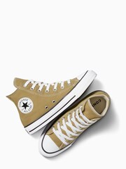 Converse Khaki Green Chuck Taylor High Top Trainers - Image 6 of 7