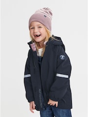 Polarn O. Pyret Blue Waterproof Shell Coat - Image 2 of 4