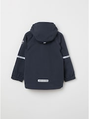 Polarn O. Pyret Blue Waterproof Shell Coat - Image 4 of 4