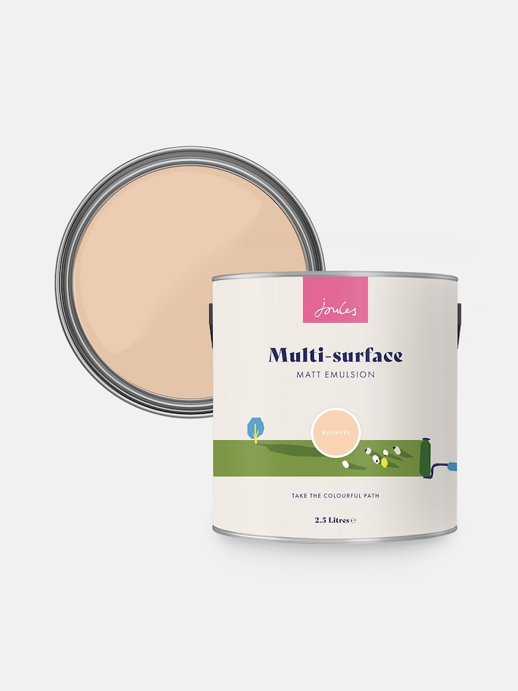 Joules Bushell Pink Multi Surface Matt Emulsion - Image 4 of 4 Joules Bushell Pink Multi Surface Matt Emulsion - Image 4 of 4