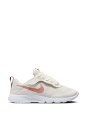Nike White/Pink Tanjun Go Easy On Junior Trainers - Image 1 of 12