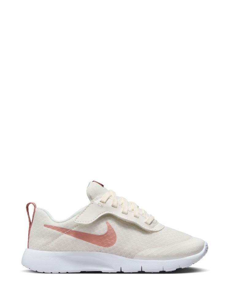 Nike White/Pink Tanjun Go Easy On Junior Trainers - Image 1 of 12