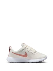 Nike White/Pink Tanjun Go Easy On Junior Trainers - Image 3 of 12