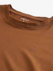 Light Grey/Charcoal/Khaki/Dark Orange Long Sleeve Stag T-Shirts 4 Pack - Image 14 of 15