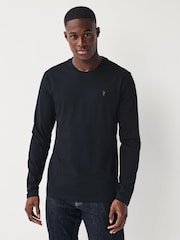 Light Grey/Charcoal/Khaki/Dark Orange Long Sleeve Stag T-Shirts 4 Pack - Image 8 of 15